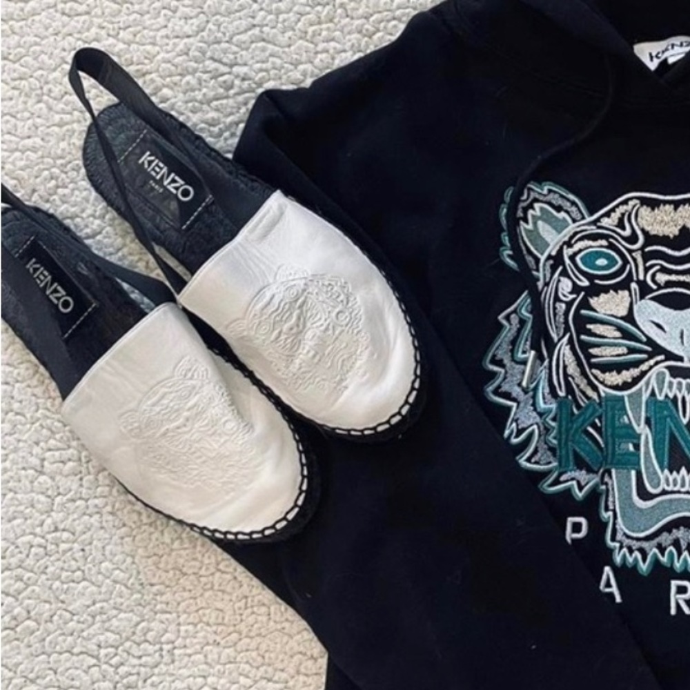 Kenzo White Espadrilles